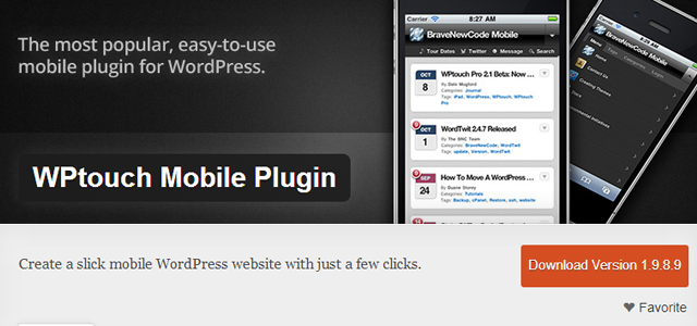 WPtouch Mobile Plugin