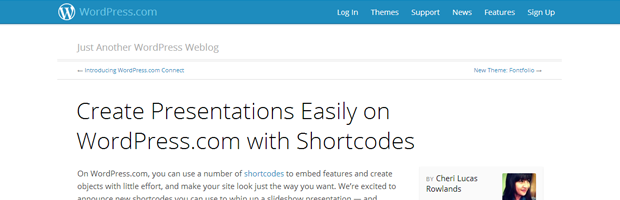WordPress.com Presentation Shortcodes