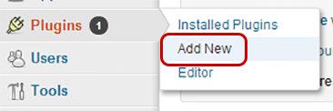 WordPress > Plugins > Add New