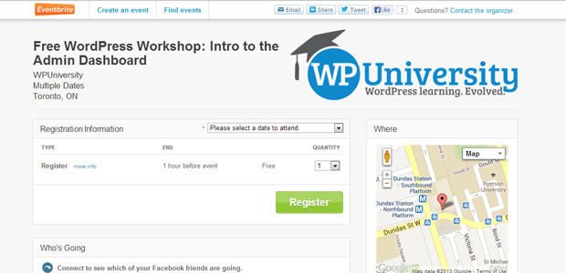 WPUniversity WordPress Workshops Resume