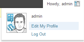 WordPress - Edit My Profile