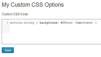 Add Rule - My Custom CSS Plugin
