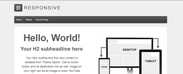 Responsive Theme for WordPress