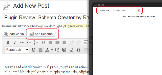 Schema Creator - Add Schema