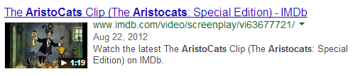 Google Video Snippet Example